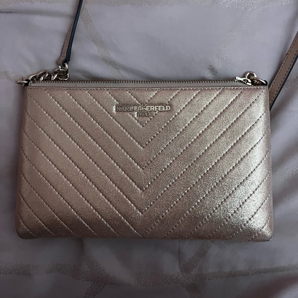 Karl Lagerfeld Rosegold crossbody